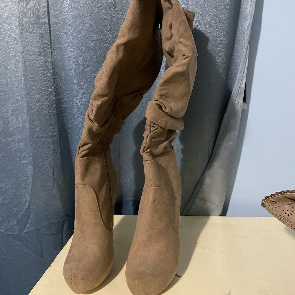 Knee High Heeled Boots